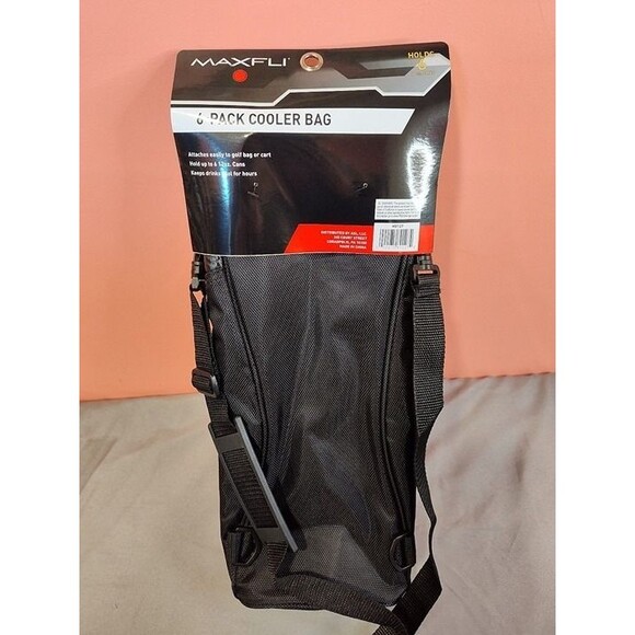 Maxfli 6 Pack Can Cooler Bag Black - Picture 3 of 5